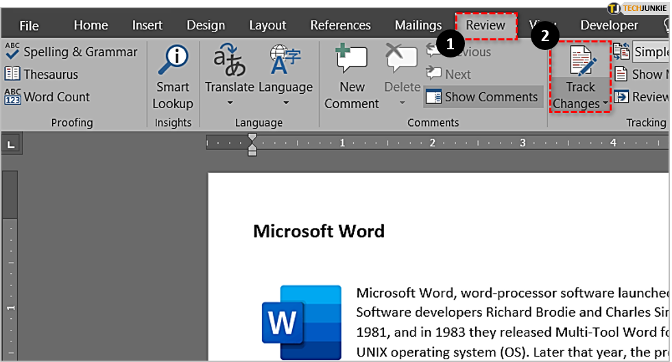 do a proof reading in word 2017 for mac